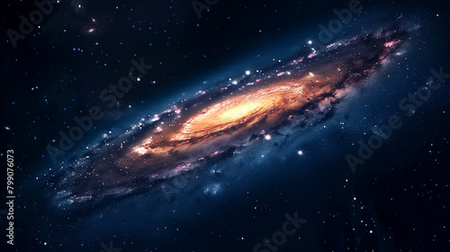 Endless Universe with galaxy stars.