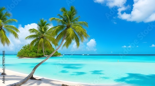 Waves on the beach create a stunning summertime scene with the mountain in the background