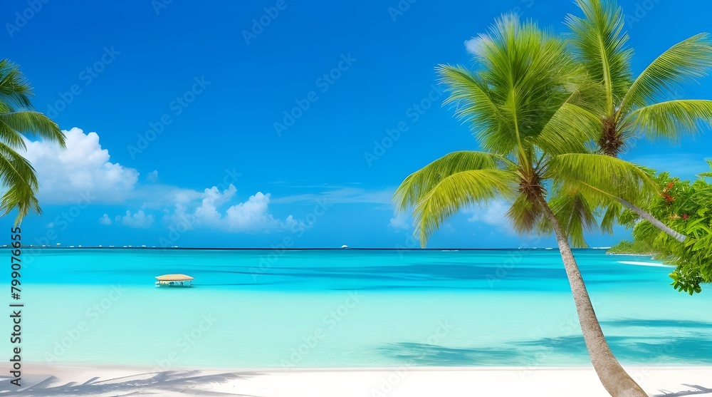 Waves on the beach create a stunning summertime scene with the mountain in the background