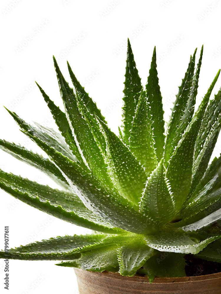 Haworthia plant closeup on a white background, succulent houseplant isolated Haworthia plant closeup on a white background, succulent houseplant isolated