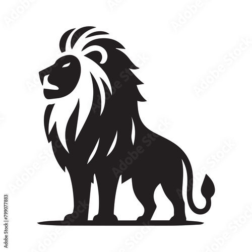 Vector Collection of lion Silhouettes