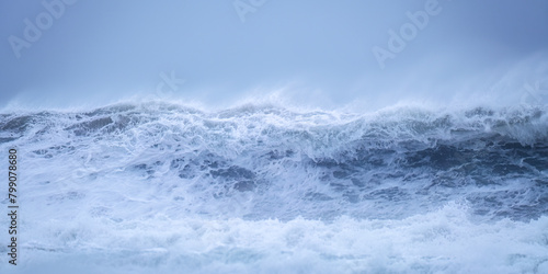 wild waves on the Atlantic porthtowan cornwall uk panorama  © pbnash1964