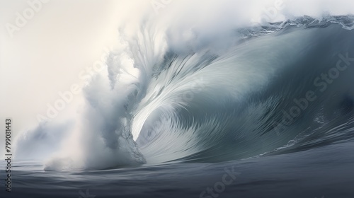  Envelop yourself in the fluidity of an elegant gray wave, smoothly swooshing with a sense of speed and grace, captured in lifelike detail through HD photography  © graphito