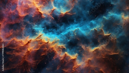 A captivating ultra-detailed nebula abstract wallpaper, inviting exploration of the cosmos