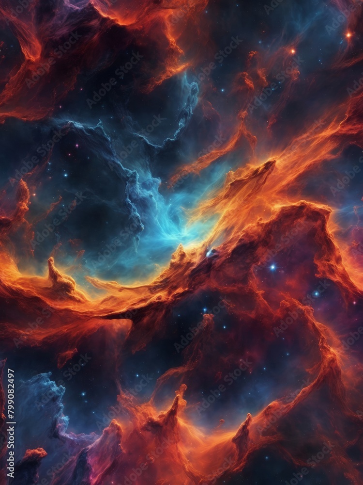 An enchanting ultra-detailed nebula abstract wallpaper, fueling cosmic escapades and imagination