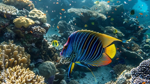 Emperor Angelfish (Pomacanthus imperator), Red Sea, Egypt 