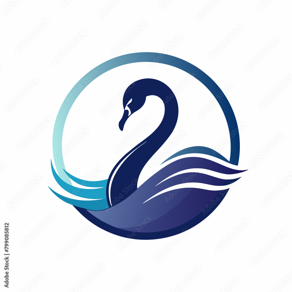 Swan logo vector (11) Swan logo vector (11)