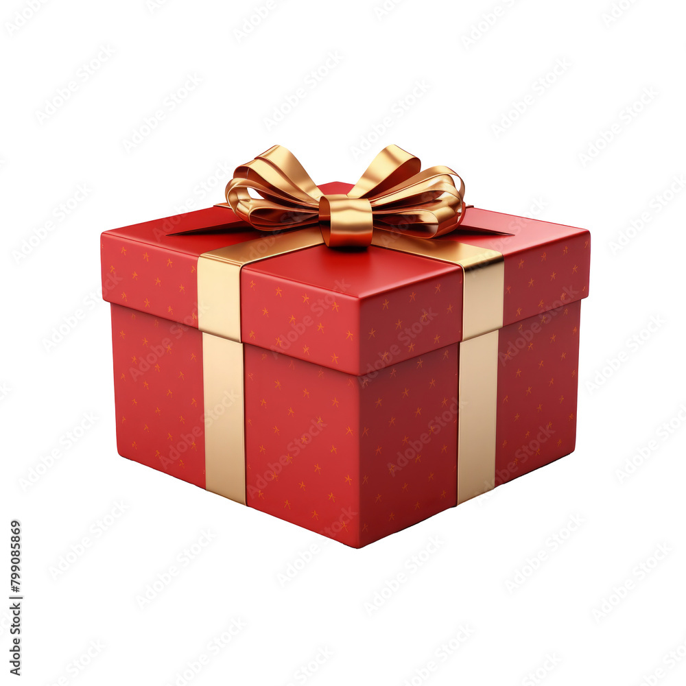 Obraz premium color gift box isolated on white