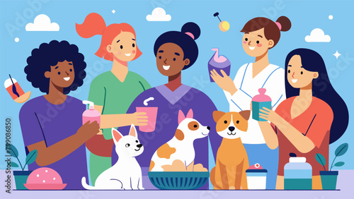 A group of pet lovers held a pet spa day to celebrate their beloved animals milestones. Massages facials and even nail painting were all part