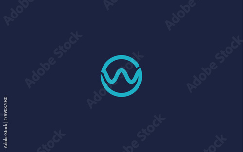 letter sw with circle logo icon design vector design template inspiration