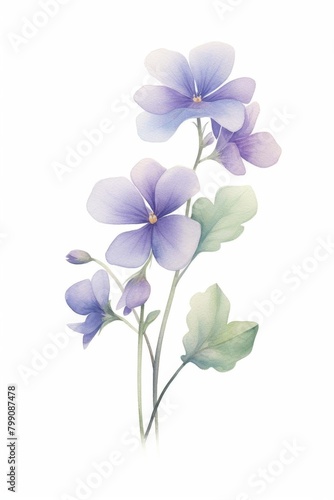 watercolor violets  subtle watercolor violets