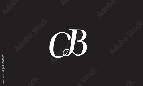  CB, BC, C, B Abstract Letters Logo Monogram