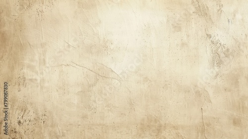 Retro plain cement cream wall texture background. AI generated image © is