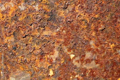 Metal corrosion is close to texture or background
