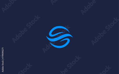 letter s with waves logo icon design vector design template inspiration