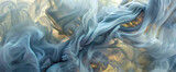 Translucent smoke twists and twirls, painting an abstract background that enchants the senses.