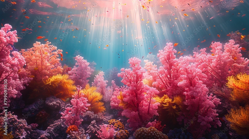 Fototapeta premium coral reef in sea