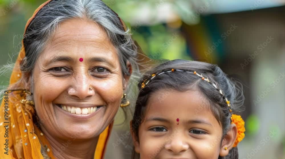 Indian mother and daughter.Generations of Joy: A Heartwarming Portrait of an Indian Mother and Daughter Embracing Life.
Indian mother and daughter.Generations of Joy: A Heartwarming Portrait of an Indian Mother and Daughter Embracing Life.