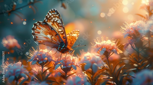 butterfly on a flower © Muzamal