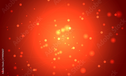 Space background with red light. bright shine.