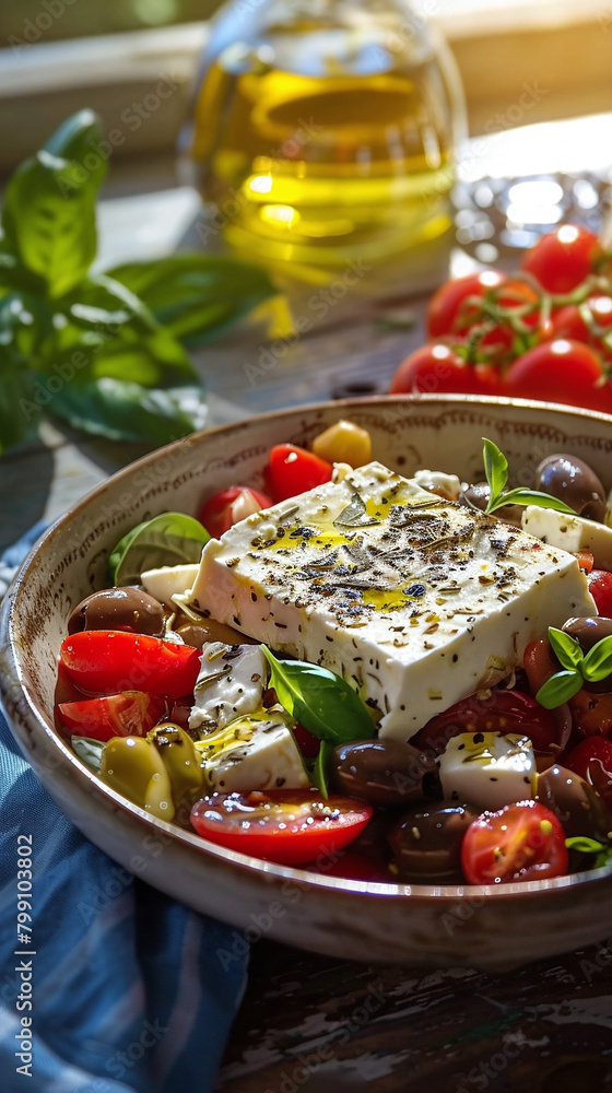 Fresh from the Med: Greek Salad Bliss with Feta and Olives Fresh from the Med: Greek Salad Bliss with Feta and Olives