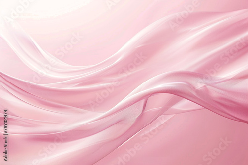 A blush pink wave  tender and sweet  flows smoothly over a blush background  conveying softness and tenderness.