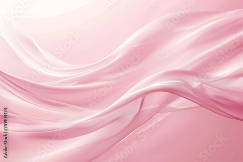 A blush pink wave, tender and sweet, flows smoothly over a blush background, conveying softness and tenderness.