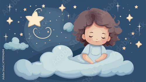 Poster template for childrens room with Sweet Dream