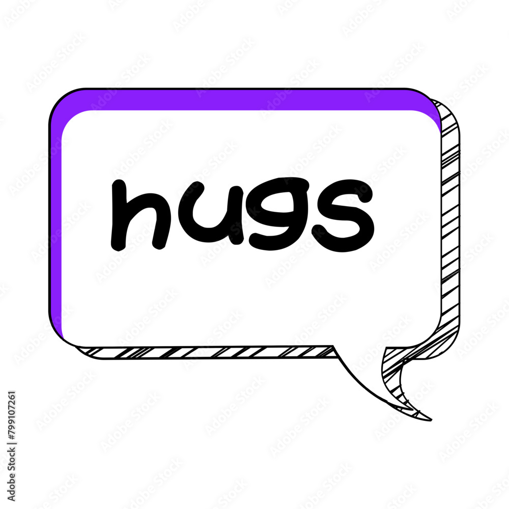 Hugs Messages Sticker Design lettering sticker typographic message chat badge Hugs Messages Sticker Design lettering sticker typographic message chat badge