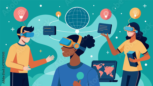 Students use their neural interfaces to access virtual reality simulations engaging in handson learning experiences that expand their understanding of.