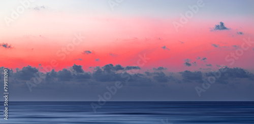 Dawn over the Maldive Islands photo