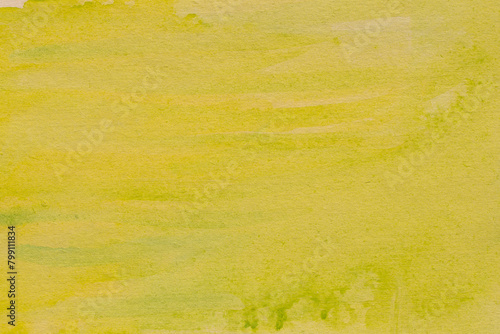 Quadro su tela yellow  painted watercolor background texture