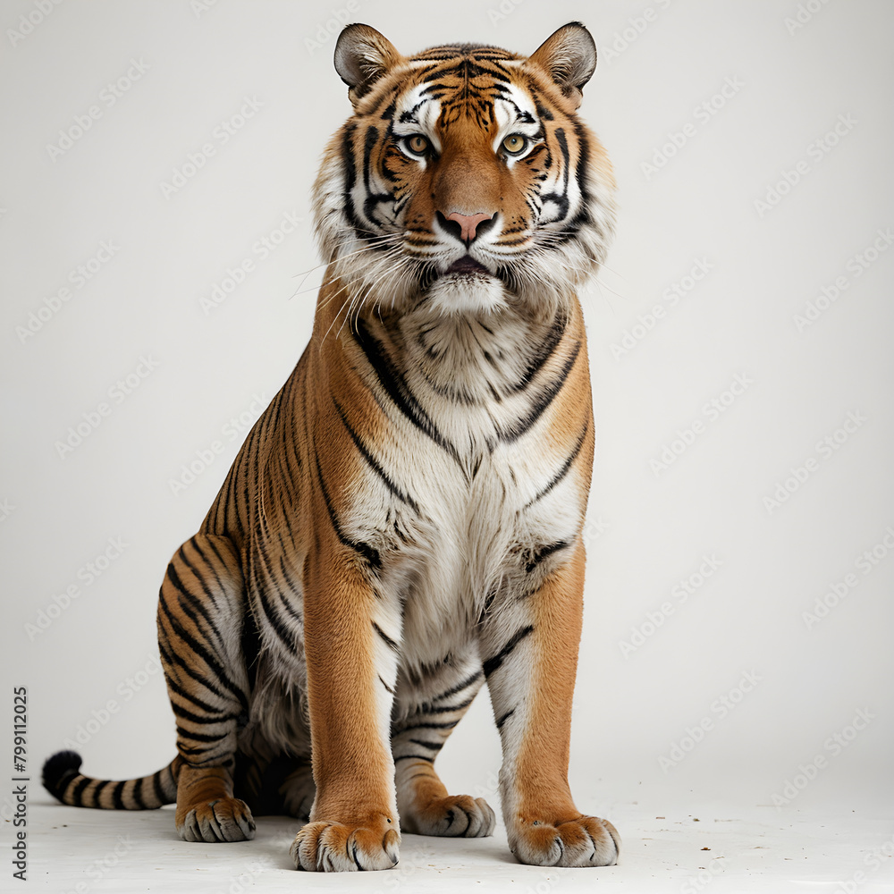 tiger on white background tiger on white background