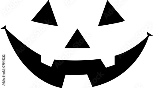 jack o lantern face silhouette icon.
Pumpkin face silhouette icon for Halloween isolated.
Jack o lantern smile silhouette vector symbol icon design.