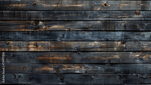 Close Up of Grunge Wooden Wall Planks