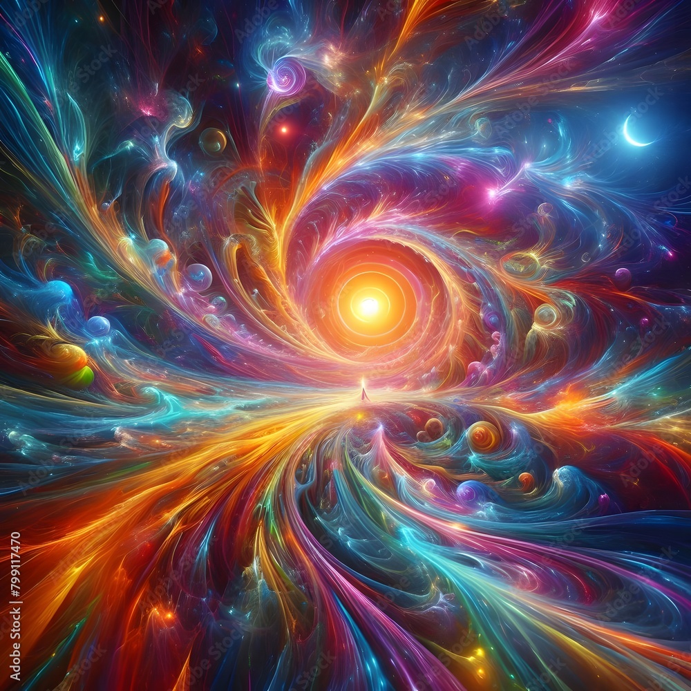 Luminous Dreamscape featuring abstract colorful lights display Luminous Dreamscape featuring abstract colorful lights display
