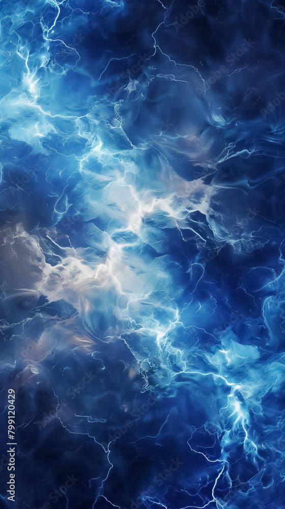 Abstract fractal patterns resembling lightning, illustrated in electric blue and white, offering a dynamic, powerful background with a luxurious feel Abstract fractal patterns resembling lightning, illustrated in electric blue and white, offering a dynamic, powerful background with a luxurious feel