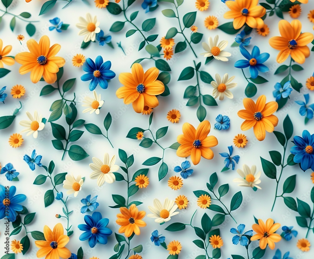 Close Up of Bunch of Flowers on White Surface Close Up of Bunch of Flowers on White Surface