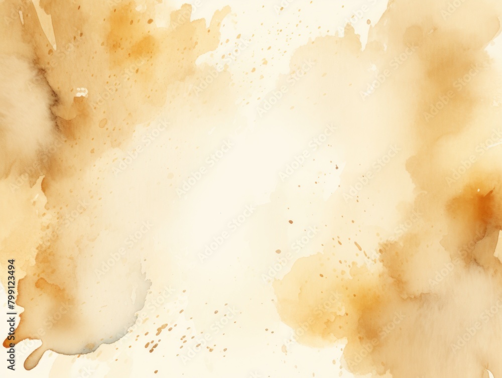 Beige splash banner watercolor background for textures backgrounds and web banners texture blank empty pattern with copy space for product 