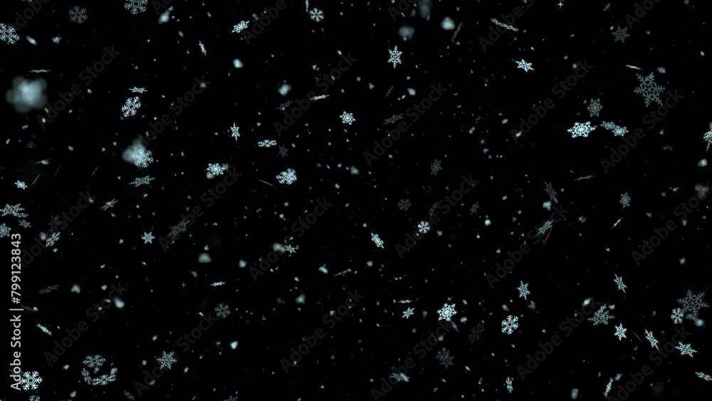 Alpha Explosion with Falling Snowflakes Alpha Explosion with Falling Snowflakes