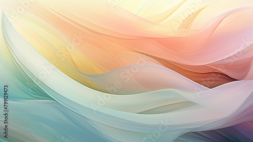 Abstract wavy motion in ethereal shades of aurora