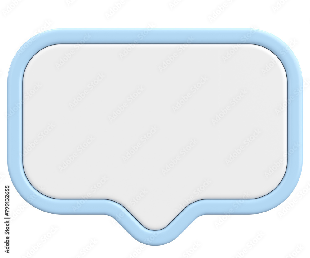 Speech bubble. Chat bubble. 3D illustration. Speech bubble. Chat bubble. 3D illustration.