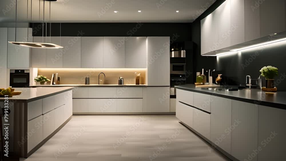 Spacious Kitchen With Ample Counter Space Generative AI Spacious Kitchen With Ample Counter Space Generative AI
