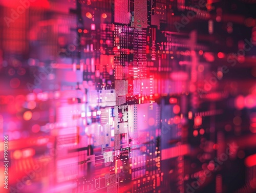 Wallpaper Mural A textured background resembling a glitch effect on a computer screen, perfect for showcasing a new cybersecurity software  Torontodigital.ca