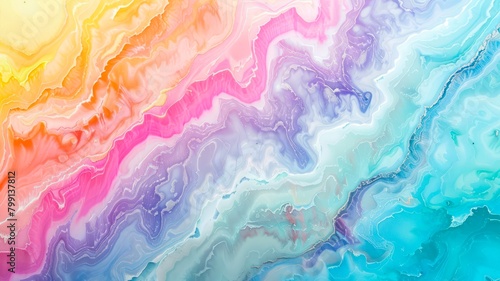Colored marble texture. Abstract fluid art painting background.