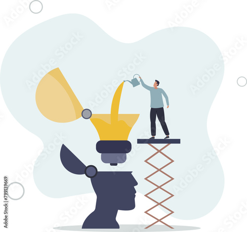 discover success solution or experiment new business idea,flat vector illustration.