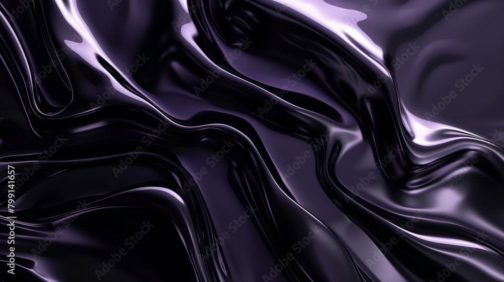 An abstract background with black and dark purple liquid flowing. An abstract background with black and dark purple liquid flowing.