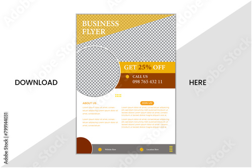 template vector illustration template in A4 size,Business Flyer Layout furniture sale social media post template.Simple Decoration Flyer instagram post template.  