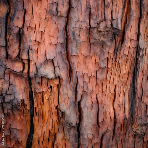 Close up of the bark of a tree