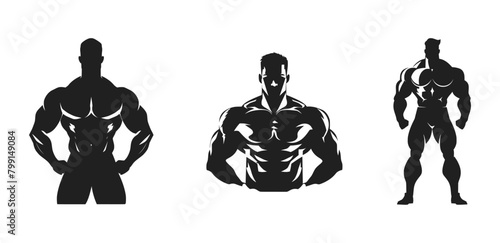 Minimal designs isolated on white background. Vector illustration.  AI generated.
